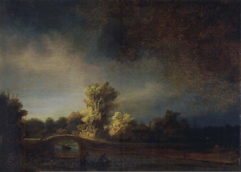 REMBRANDT Harmenszoon van Rijn Landscape with a Stone Bridge